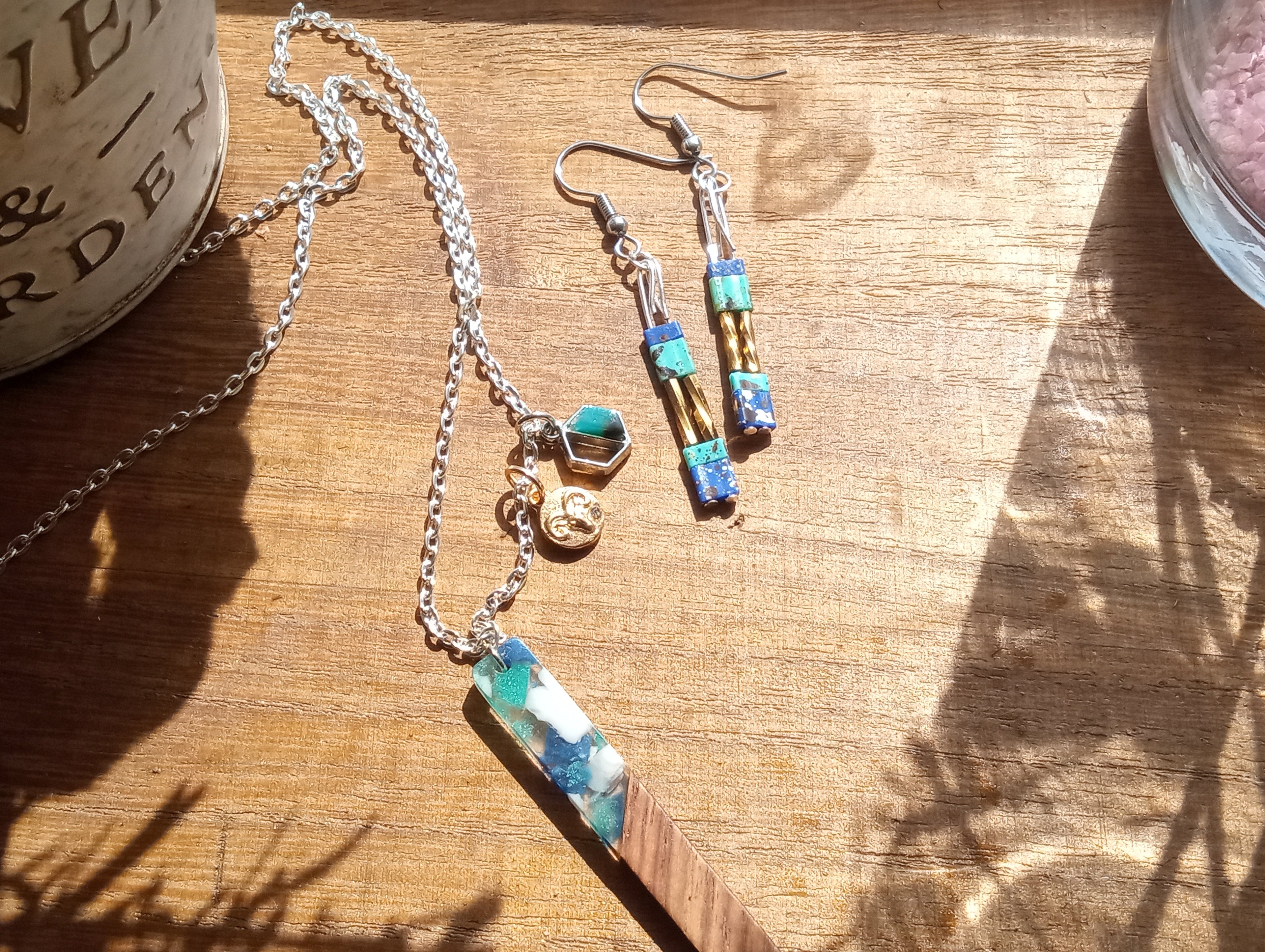 Handcrafted earrings and necklaces