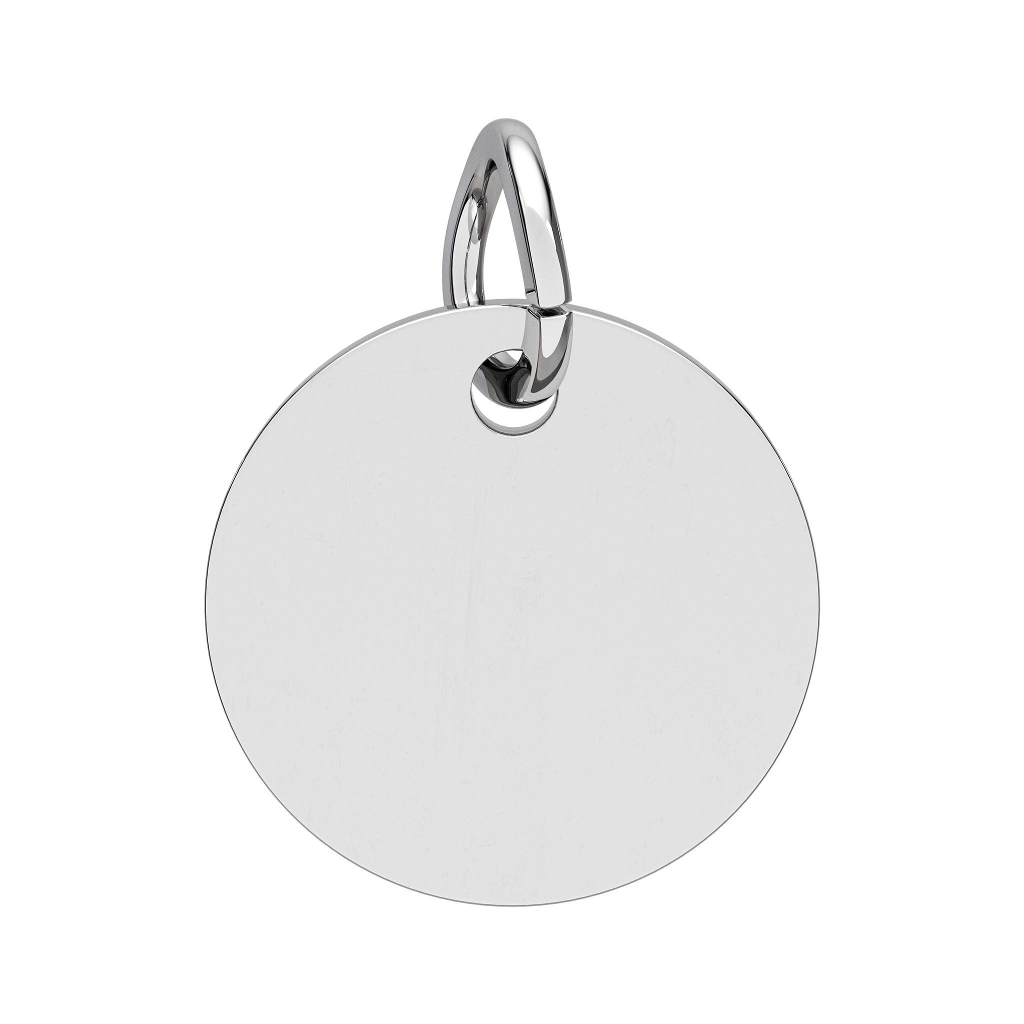 Customized Engraved Birthstone Circle Charm
