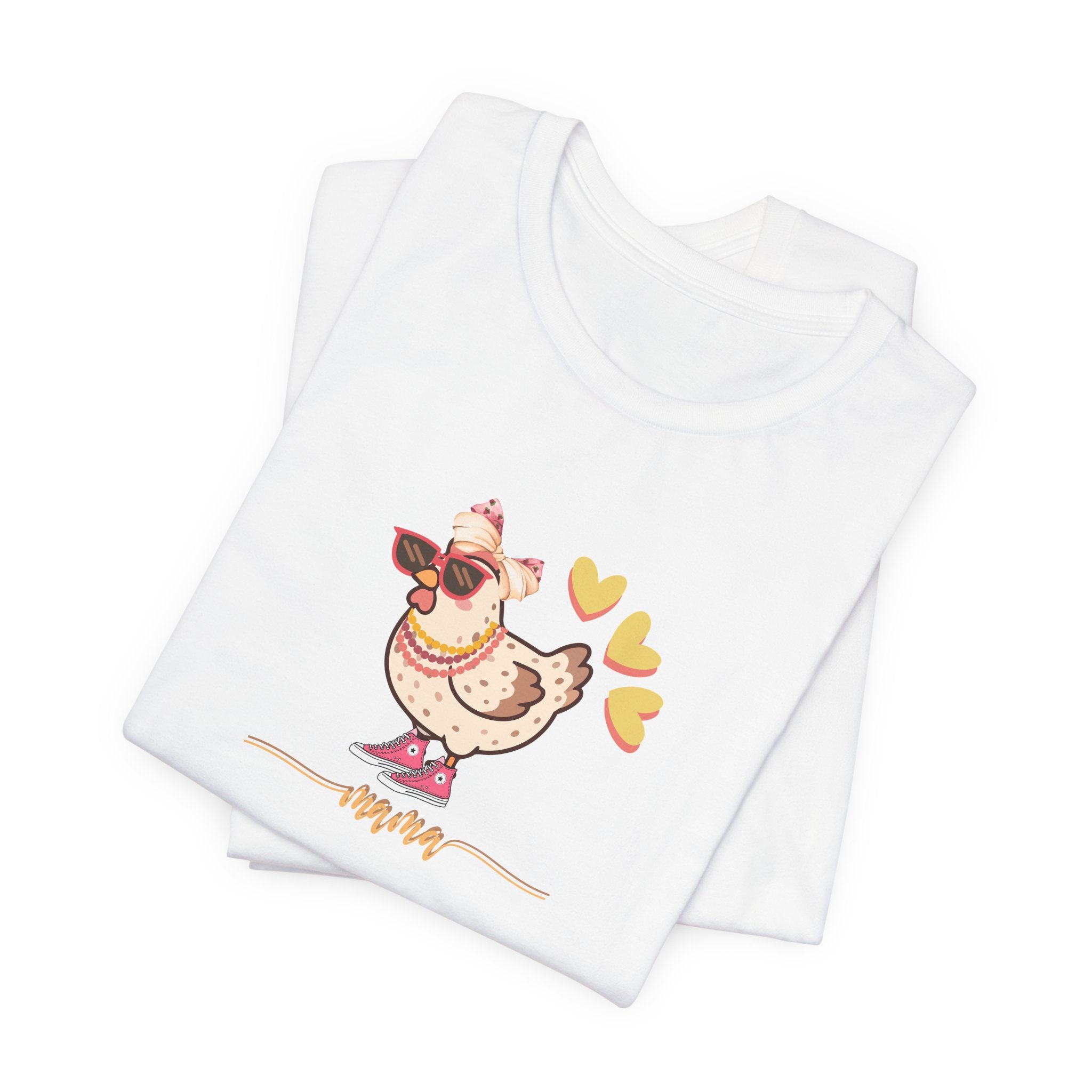 Mama Hen T-Shirt — Cozy Family Mom Chick Tee (Matching Baby Onesie Sold Separately)