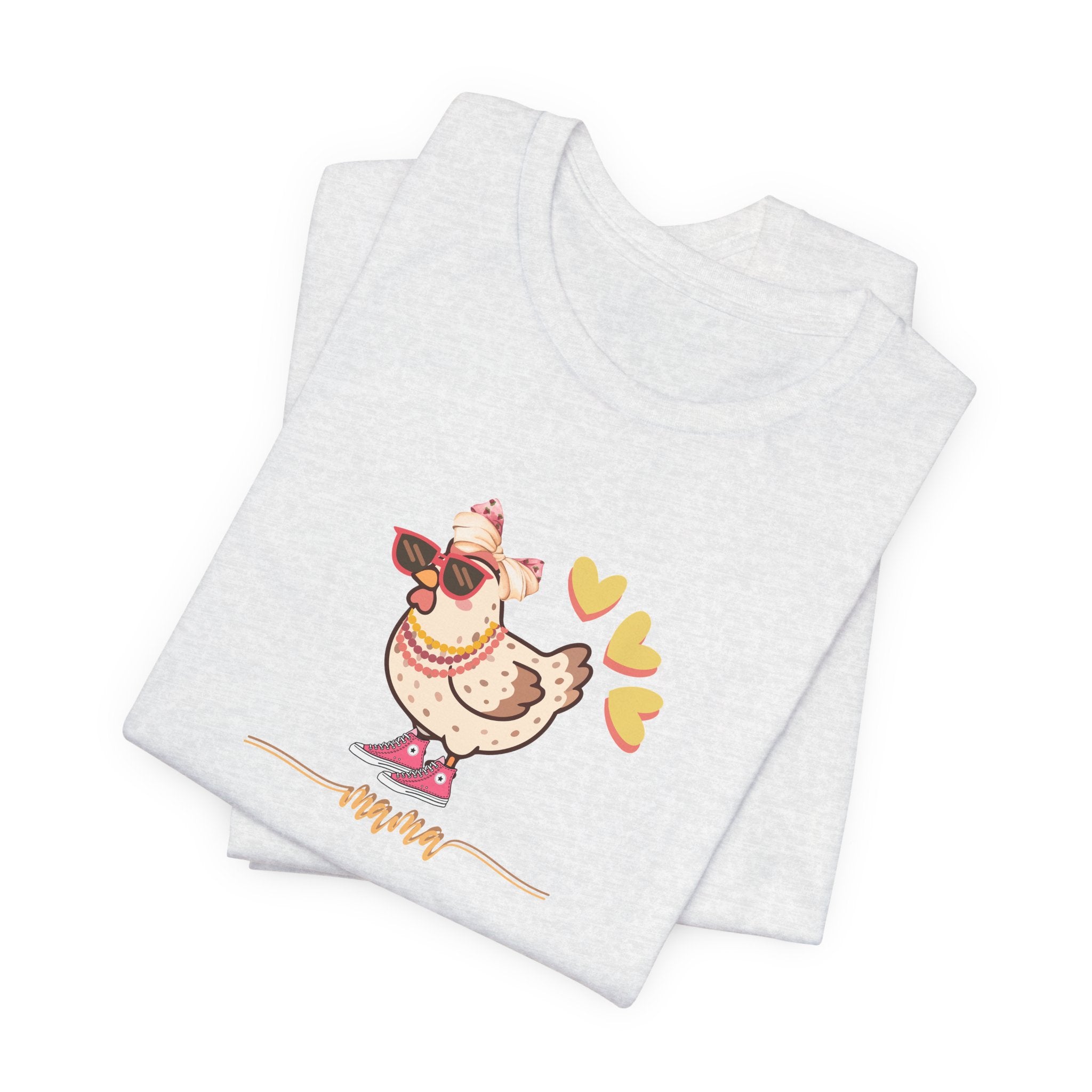 Mama Hen T-Shirt — Cozy Family Mom Chick Tee (Matching Baby Onesie Sold Separately)