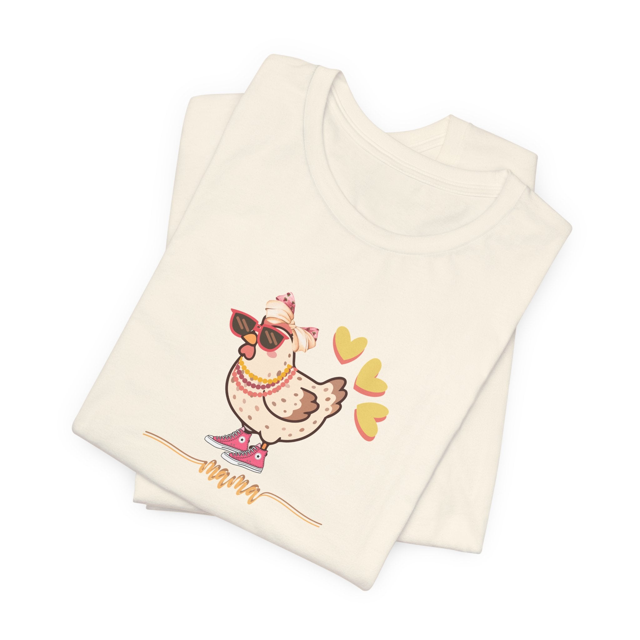 Mama Hen T-Shirt — Cozy Family Mom Chick Tee (Matching Baby Onesie Sold Separately)