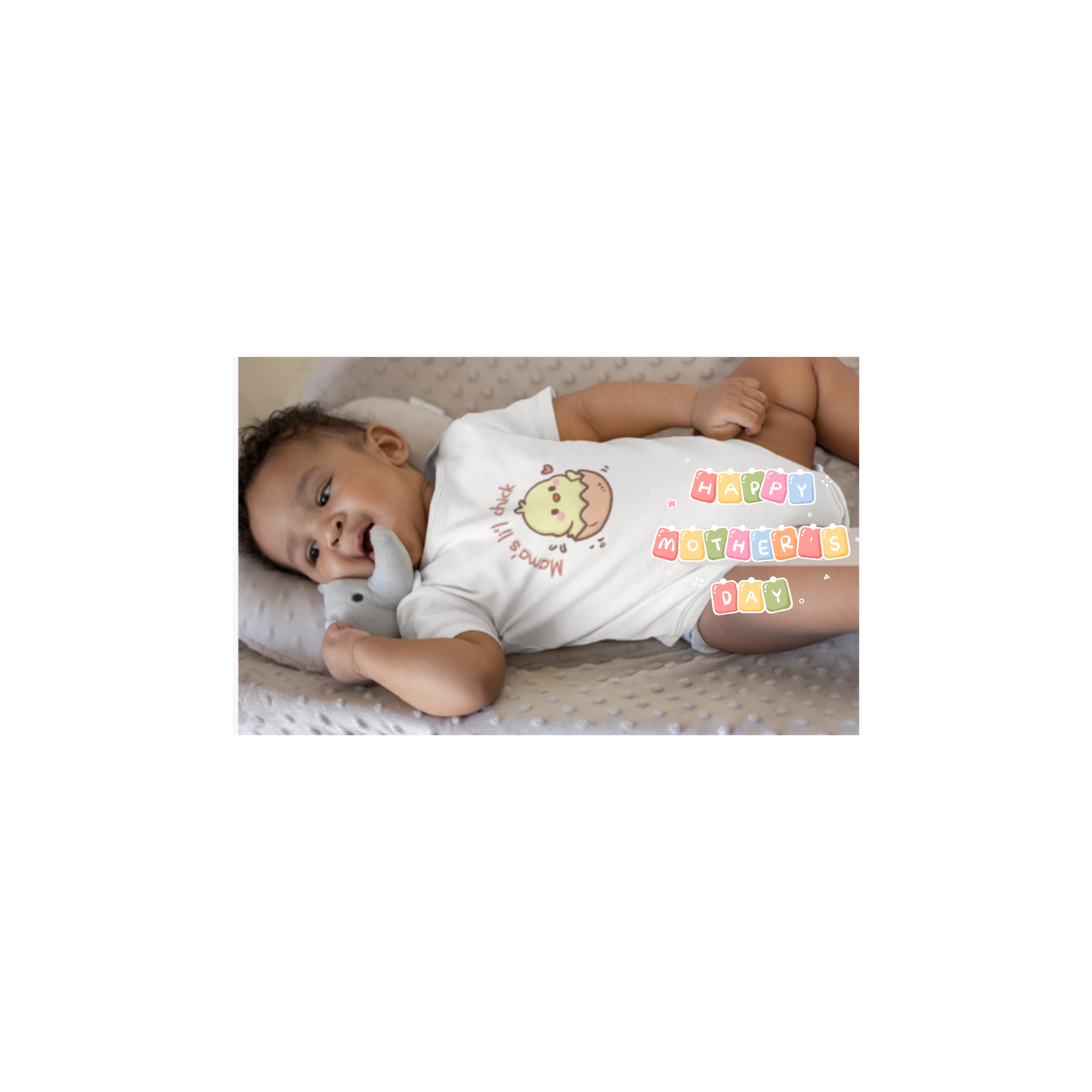 "Mama's li'l chick" Cute Baby Chick Bodysuit (Matching Mom Shirt Sold Separately)
