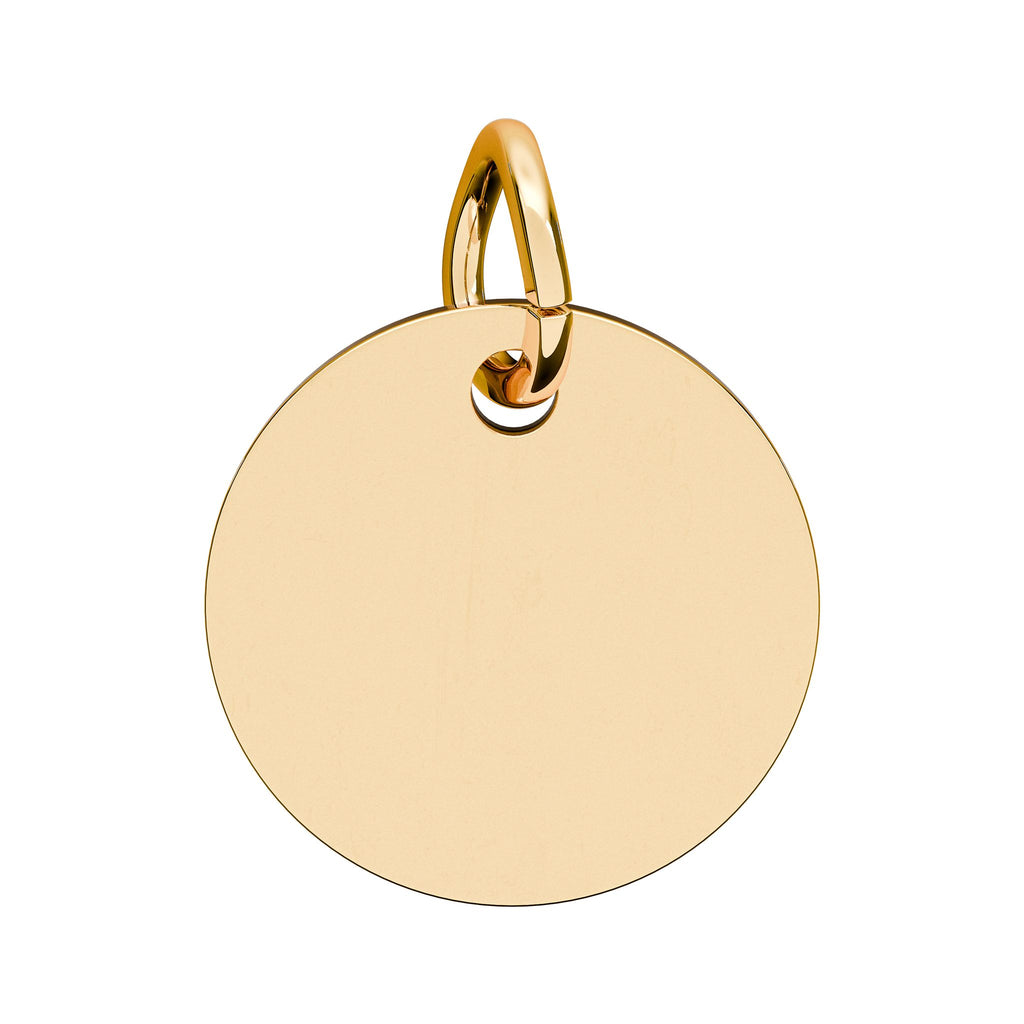 Customized Engraved Birthstone Circle Charm