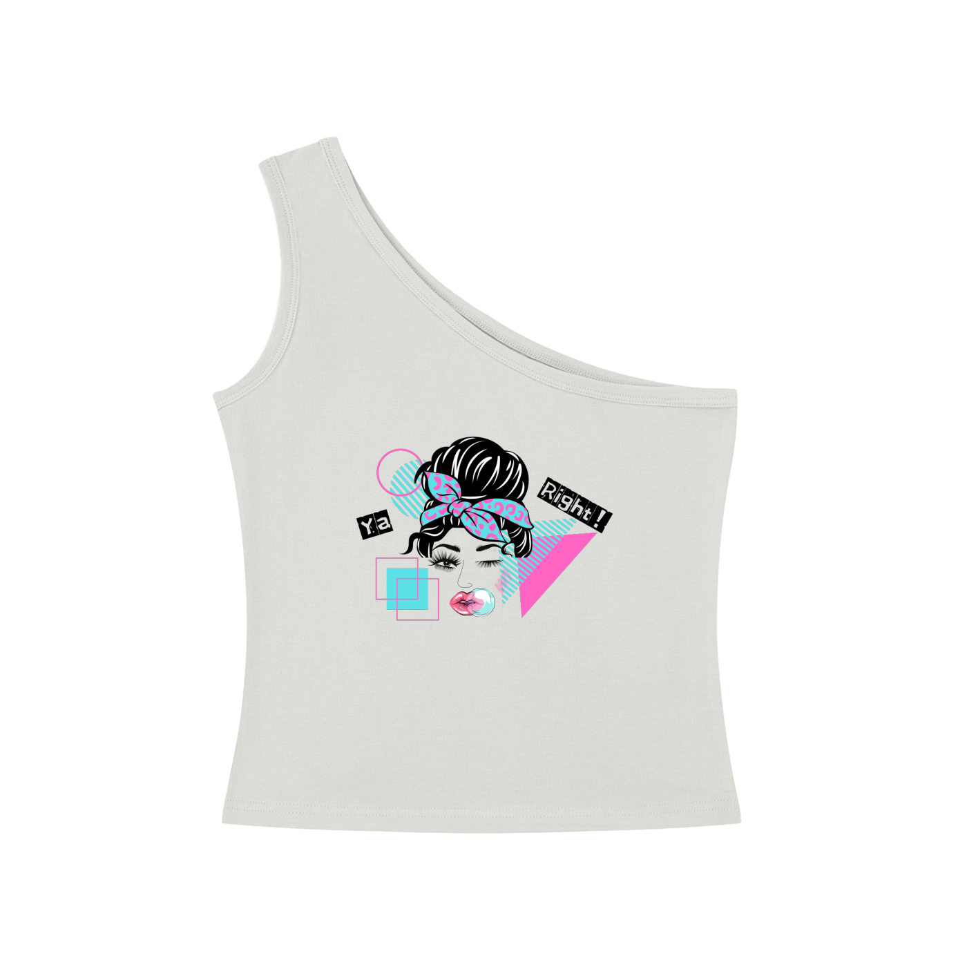 Women's One-Shoulder Crop T-Shirt