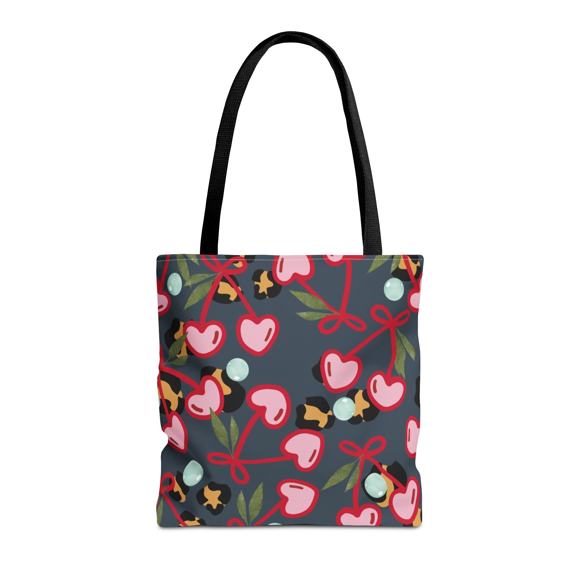 Cherry Leopard Original Art Tote Bag (See Matching Hat)