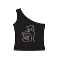 Women's One-Shoulder Crop T-Shirt