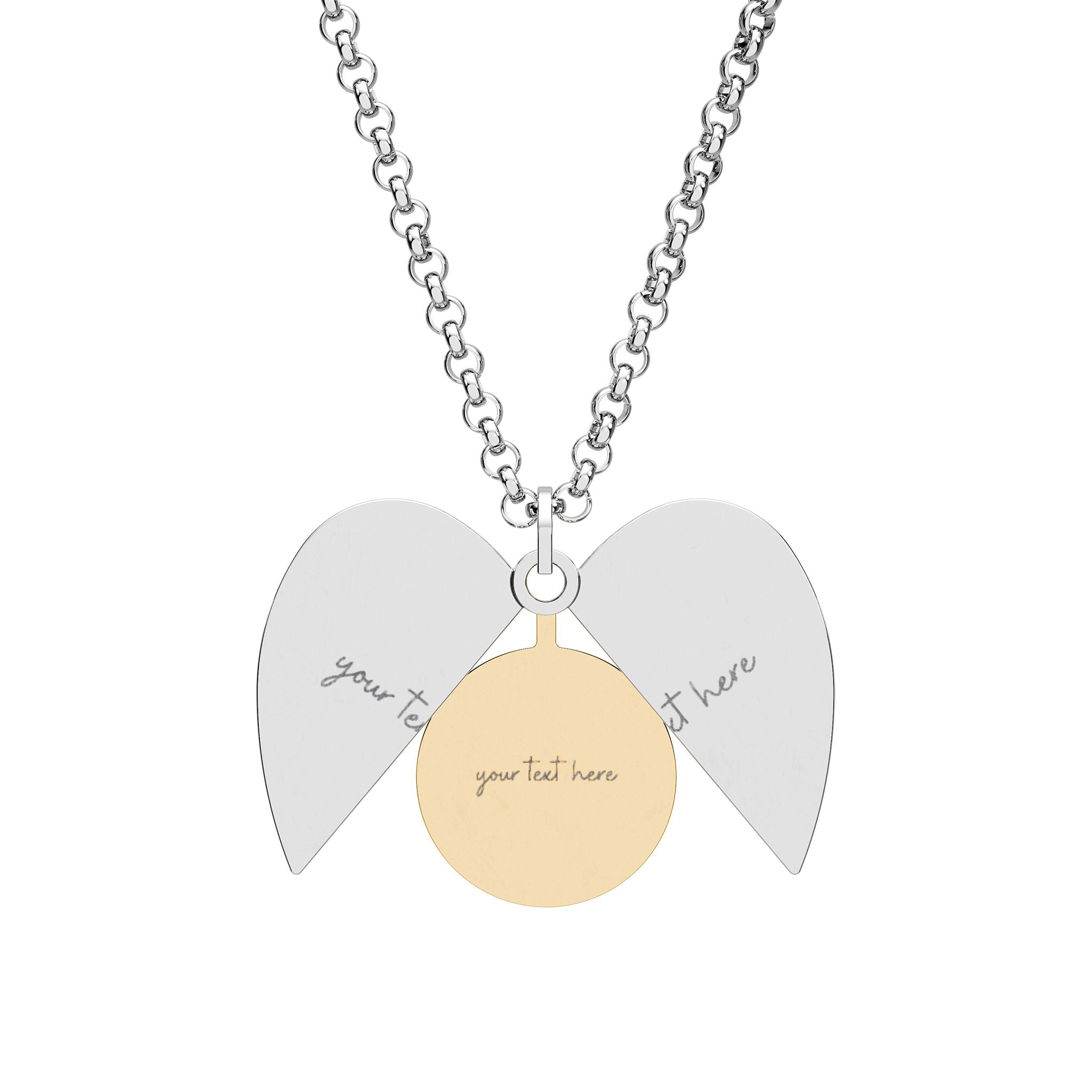 Customized Engraved Hidden Message Heart Necklace