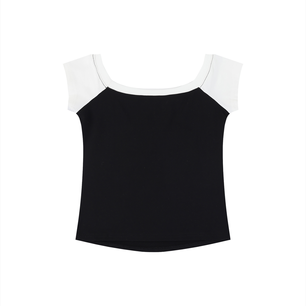 Women's Punk Heart on Checker Color Block Raglan Baby T-Shirt