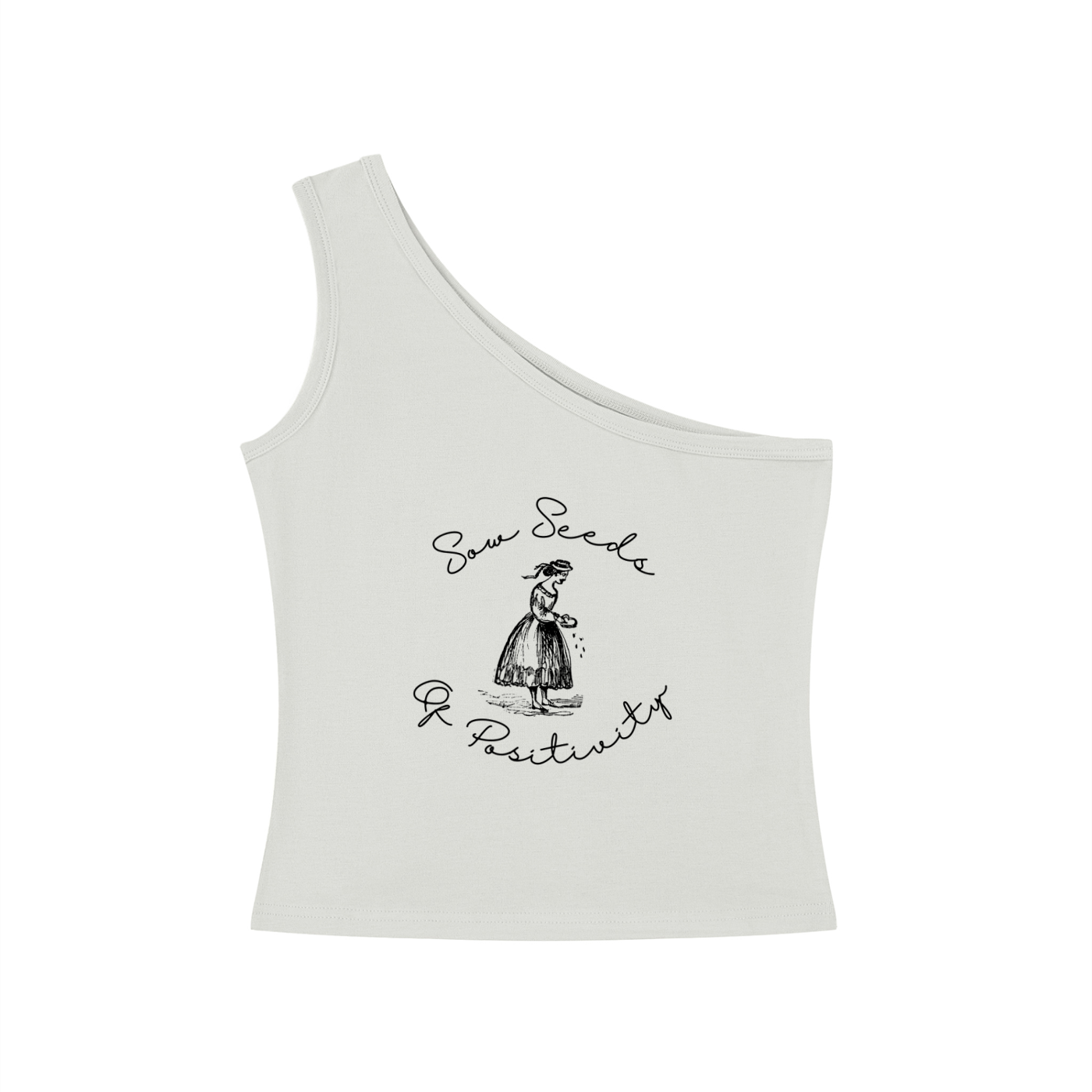 Women's One-Shoulder Crop T-Shirt